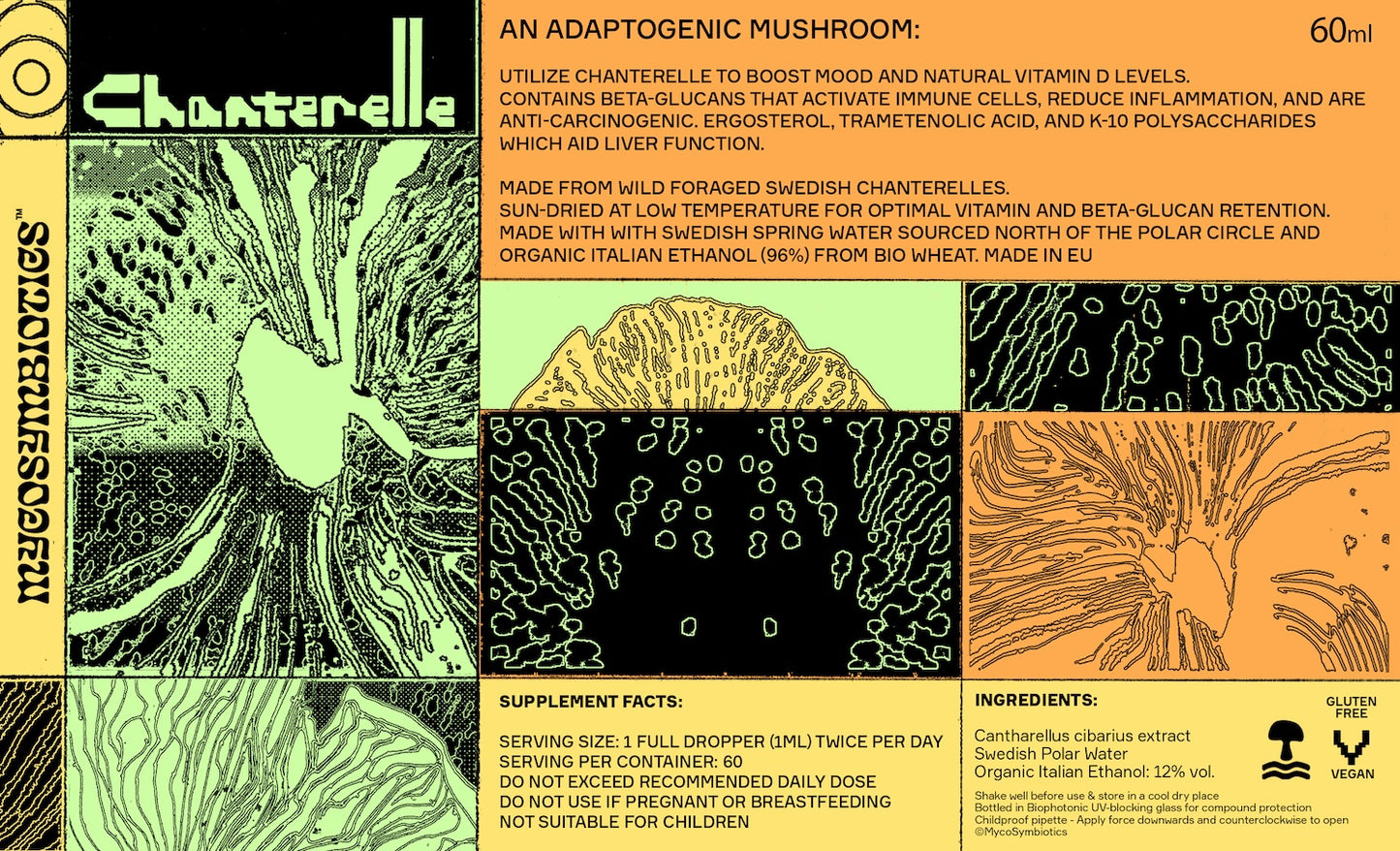 . Mushroom Dual Tincture . (Made in EU)