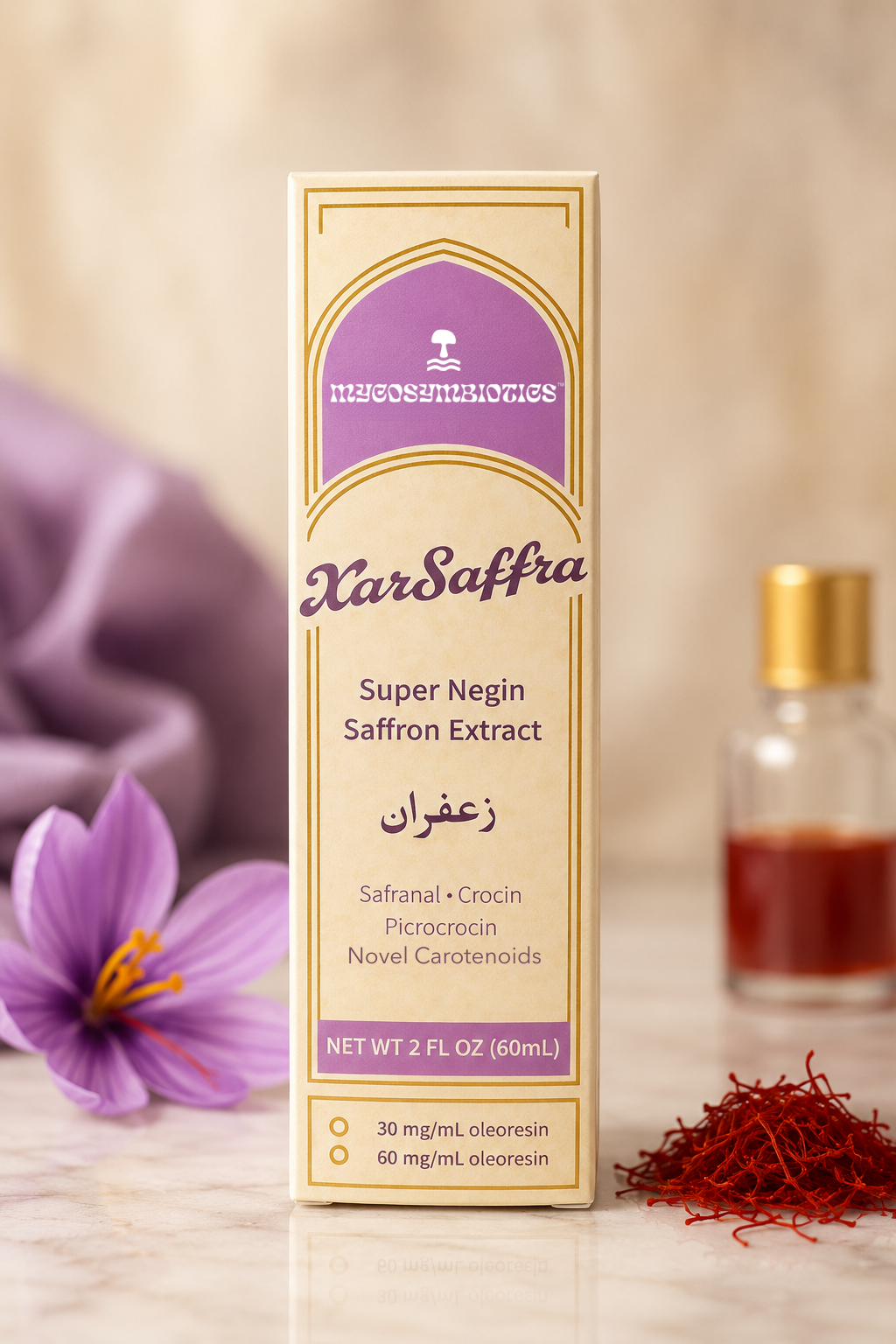 Saffron Extract for Mood Support | ISO Grade I | MycoSymbiotics