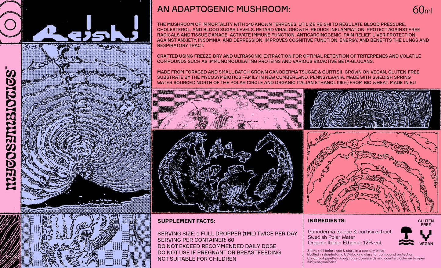. Mushroom Dual Tincture . (Made in EU)